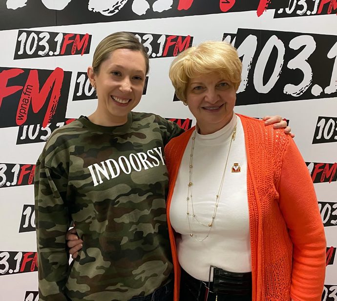 Dr. Marta Łodyga i Bożena Haszlakiewicz z Legionu Młodych Polek